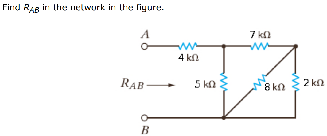 Find RAB in the network in the figure.